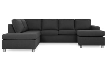 Crazy 4-sits Vänstervänd U-formad Large Soffa med Divan och Schäslong i Tyg