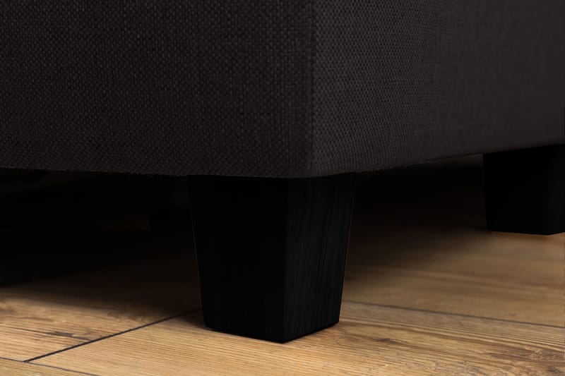 Crazy 4-sits Vänstervänd U-formad Large Soffa med Divan och Schäslong i Tyg - Antracit - Möbler - Vardagsrum - Soffor - U-soffor