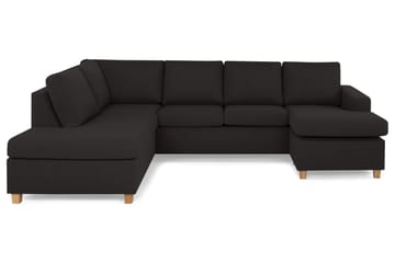 Crazy 4-sits Vänstervänd U-formad Large Soffa med Divan och Schäslong i Tyg