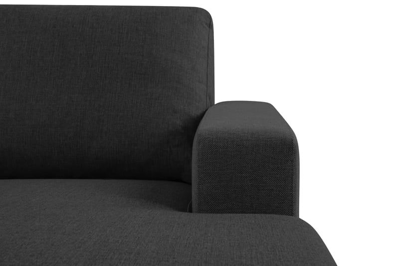 Crazy 4-sits Vänstervänd U-formad Large Soffa med Divan och Schäslong i Tyg - Antracit - Möbler - Vardagsrum - Soffor - U-soffor
