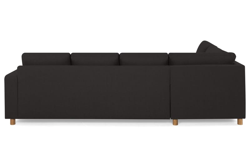Crazy 4-sits Vänstervänd U-formad Large Soffa med Divan och Schäslong i Tyg - Antracit - Möbler - Vardagsrum - Soffor - U-soffor