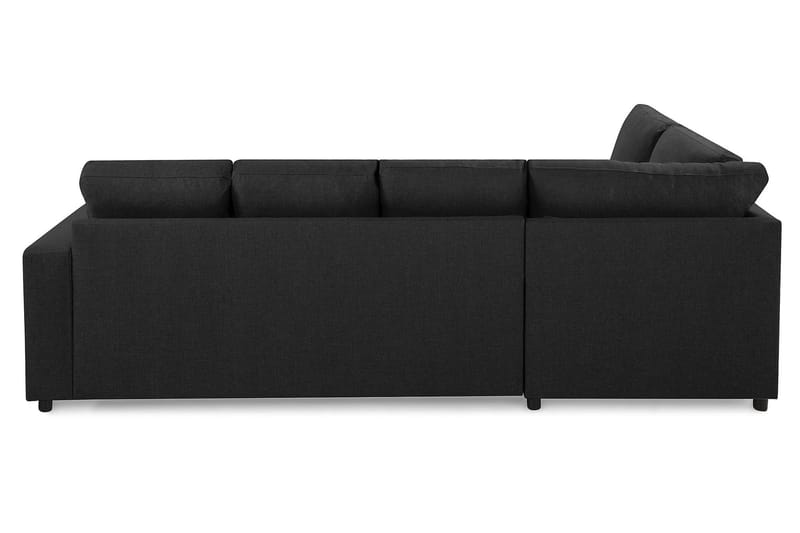 Crazy 4-sits Vänstervänd U-formad Large Soffa med Divan och Schäslong i Tyg - Antracit - Möbler - Vardagsrum - Soffor - U-soffor