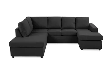 Crazy 4-sits Vänstervänd U-formad Large Soffa med Divan och Schäslong i Tyg