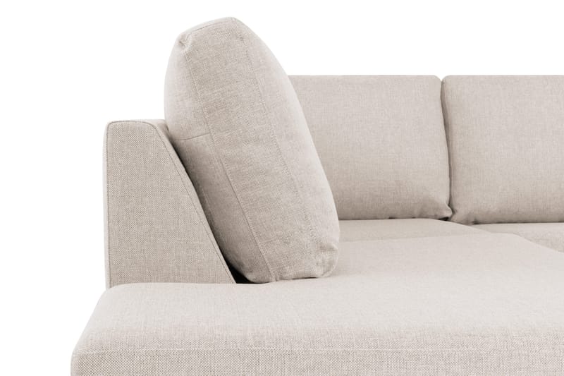 Crazy 4-sits Vänstervänd U-formad Large Soffa med Divan och Schäslong i Tyg - Beige - Möbler - Vardagsrum - Soffor - U-soffor