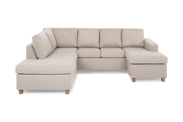 Crazy 4-sits Vänstervänd U-formad Large Soffa med Divan och Schäslong i Tyg