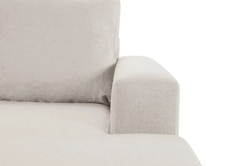 Crazy 4-sits Vänstervänd U-formad Large Soffa med Divan och Schäslong i Tyg - Beige - Möbler - Vardagsrum - Soffor - U-soffor