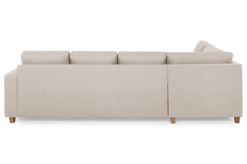 Crazy 4-sits Vänstervänd U-formad Large Soffa med Divan och Schäslong i Tyg - Beige - Möbler - Vardagsrum - Soffor - U-soffor