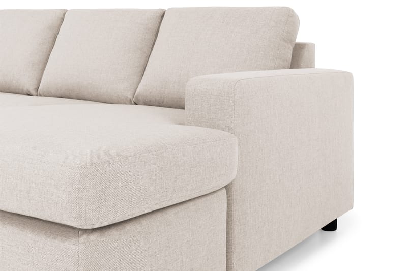 Crazy 4-sits Vänstervänd U-formad Large Soffa med Divan och Schäslong i Tyg - Beige - Möbler - Vardagsrum - Soffor - U-soffor