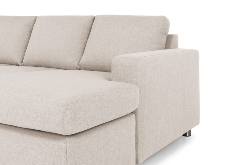 Crazy 4-sits Vänstervänd U-formad Large Soffa med Divan och Schäslong i Tyg - Beige - Möbler - Vardagsrum - Soffor - U-soffor