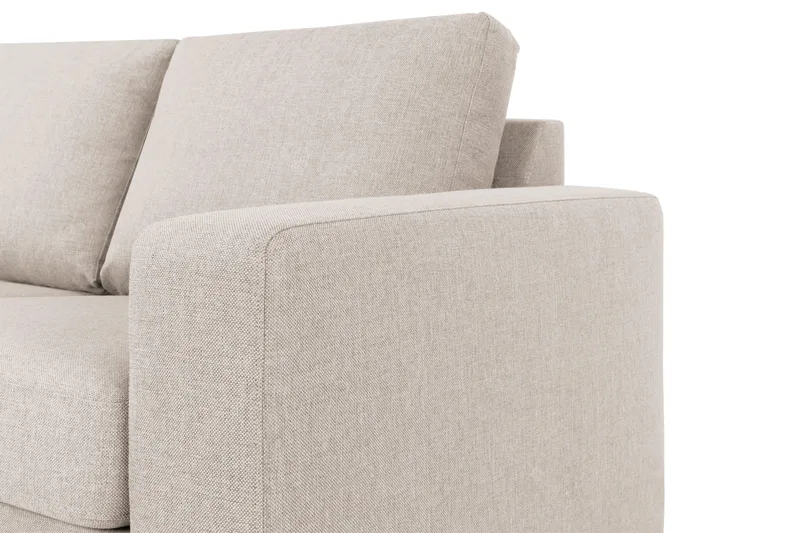 Crazy 4-sits Vänstervänd U-formad Large Soffa med Divan och Schäslong i Tyg - Beige - Möbler - Vardagsrum - Soffor - U-soffor