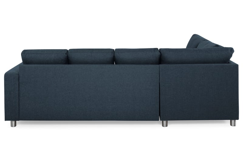 Crazy 4-sits Vänstervänd U-formad Large Soffa med Divan och Schäslong i Tyg - Blå - Möbler - Vardagsrum - Soffor - U-soffor