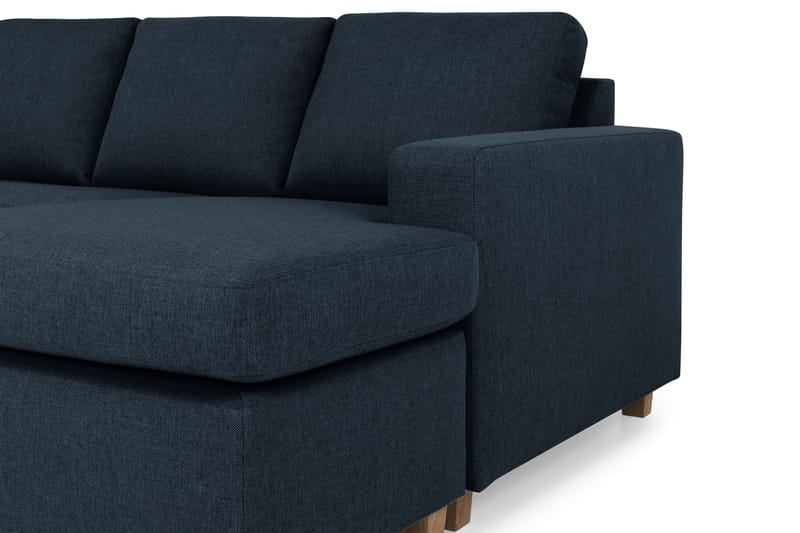 Crazy 4-sits Vänstervänd U-formad Large Soffa med Divan och Schäslong i Tyg - Blå - Möbler - Vardagsrum - Soffor - U-soffor