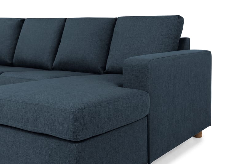 Crazy 4-sits Vänstervänd U-formad Large Soffa med Divan och Schäslong i Tyg - Blå - Möbler - Vardagsrum - Soffor - U-soffor
