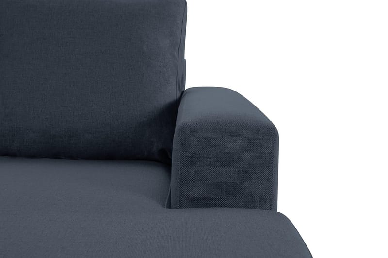 Crazy 4-sits Vänstervänd U-formad Large Soffa med Divan och Schäslong i Tyg - Blå - Möbler - Vardagsrum - Soffor - U-soffor