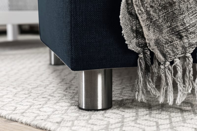 Crazy 4-sits Vänstervänd U-formad Large Soffa med Divan och Schäslong i Tyg - Blå - Möbler - Vardagsrum - Soffor - U-soffor