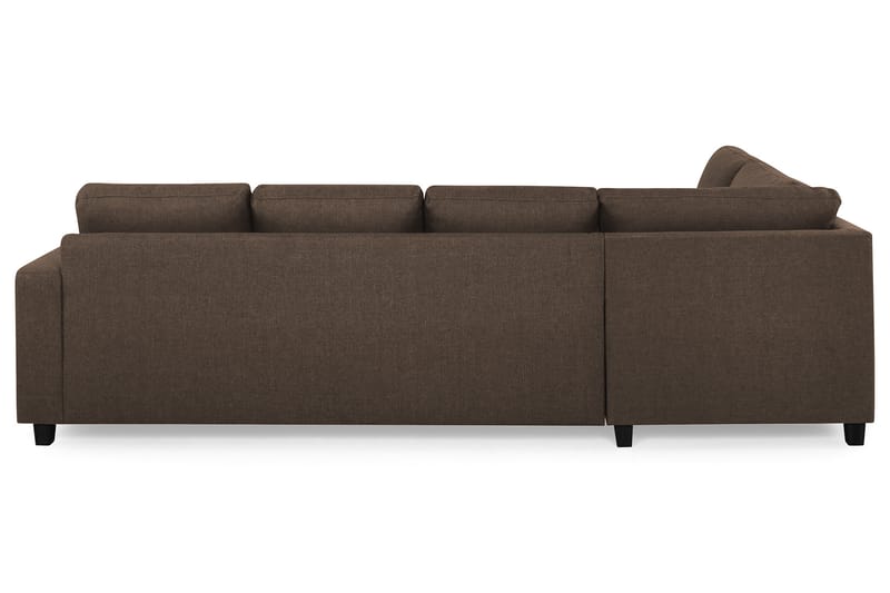 Crazy 4-sits Vänstervänd U-formad Large Soffa med Divan och Schäslong i Tyg - Brun - Möbler - Vardagsrum - Soffor - U-soffor