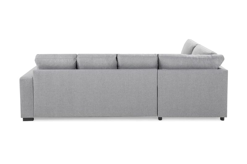 Crazy 4-sits Vänstervänd U-formad Large Soffa med Divan och Schäslong i Tyg - Grå - Möbler - Vardagsrum - Soffor - U-soffor