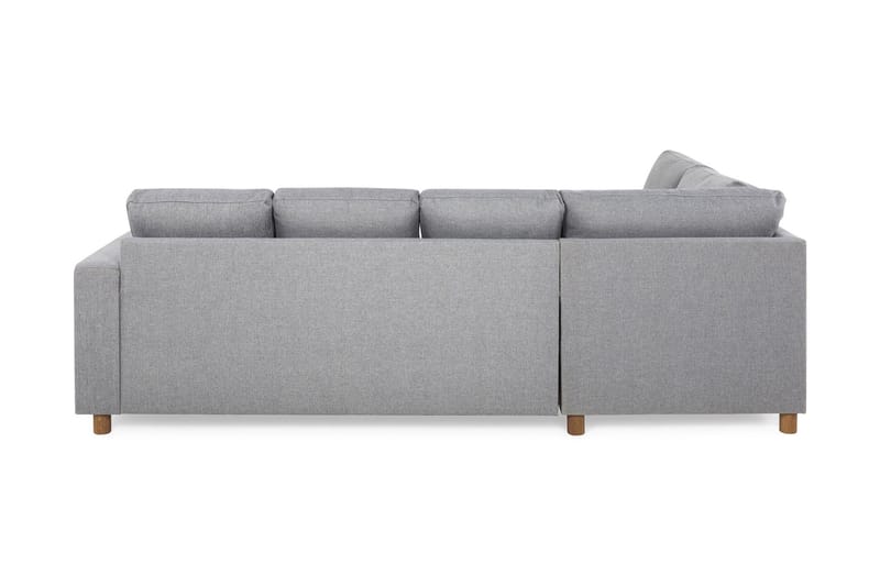 Crazy 4-sits Vänstervänd U-formad Large Soffa med Divan och Schäslong i Tyg - Grå - Möbler - Vardagsrum - Soffor - U-soffor