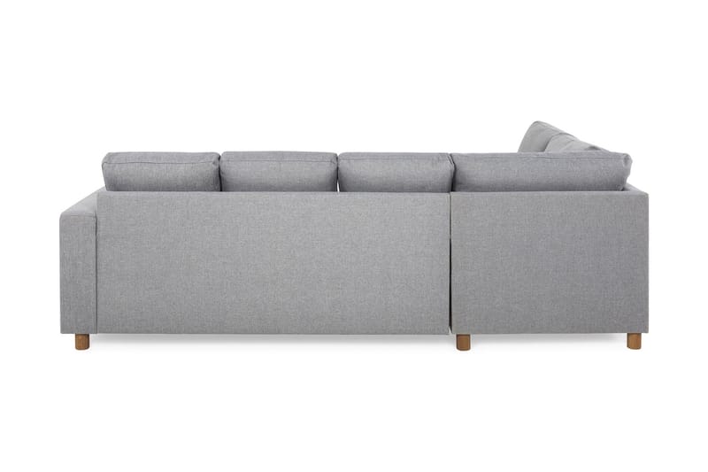 Crazy 4-sits Vänstervänd U-formad Large Soffa med Divan och Schäslong i Tyg - Grå - Möbler - Vardagsrum - Soffor - U-soffor