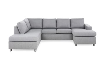 Crazy 4-sits Vänstervänd U-formad Large Soffa med Divan och Schäslong i Tyg