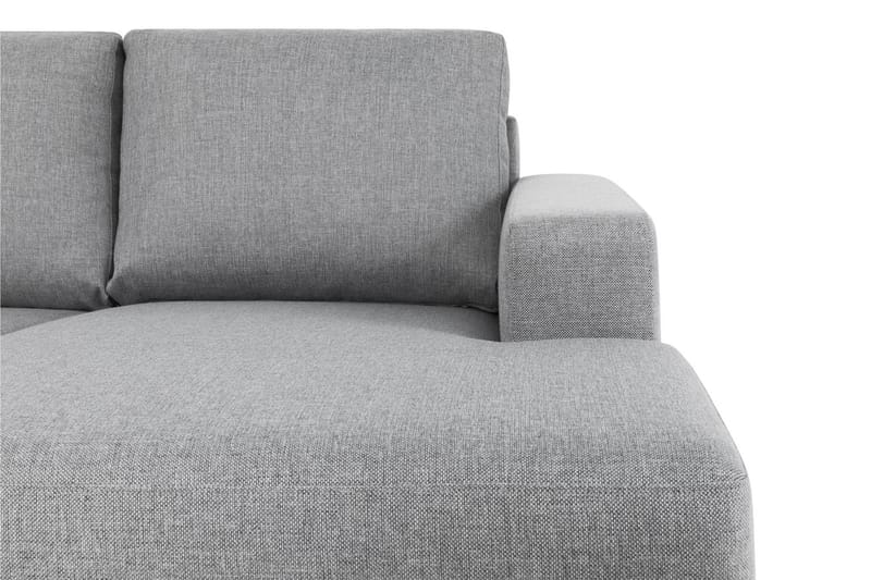 Crazy 4-sits Vänstervänd U-formad Large Soffa med Divan och Schäslong i Tyg - Grå - Möbler - Vardagsrum - Soffor - U-soffor