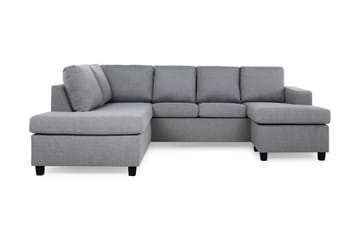 Crazy 4-sits Vänstervänd U-formad Large Soffa med Divan och Sch�äslong i Tyg
