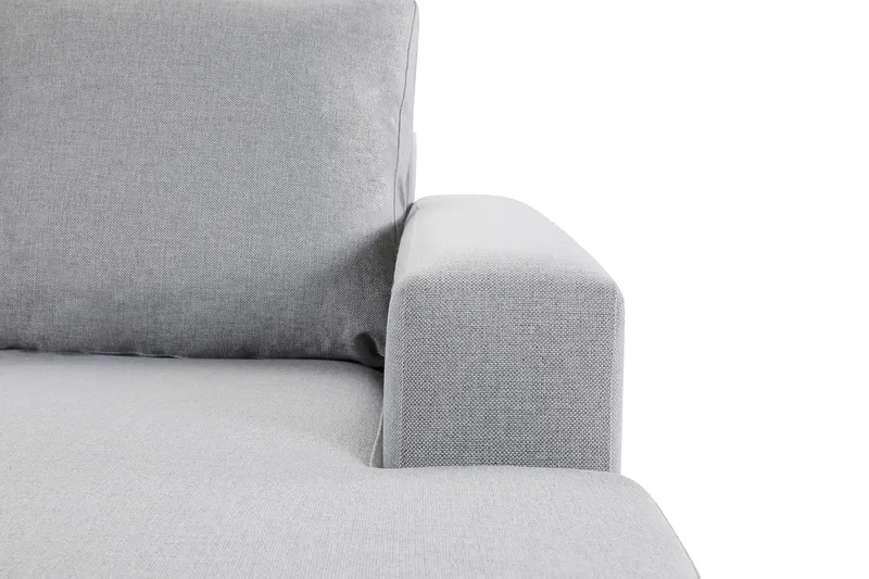 Crazy 4-sits Vänstervänd U-formad Large Soffa med Divan och Schäslong i Tyg - Grå - Möbler - Vardagsrum - Soffor - U-soffor