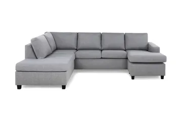 Crazy 4-sits Vänstervänd U-formad Large Soffa med Divan och Schäslong i Tyg