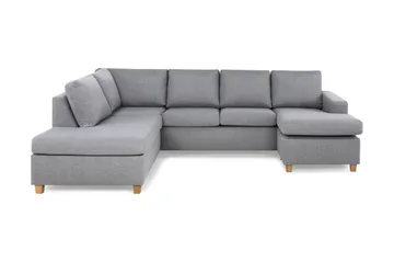 Crazy 4-sits Vänstervänd U-formad Large Soffa med Divan och Schäslong i Tyg
