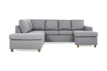 Crazy 4-sits Vänstervänd U-formad Large Soffa med Divan och Schäslong i Tyg