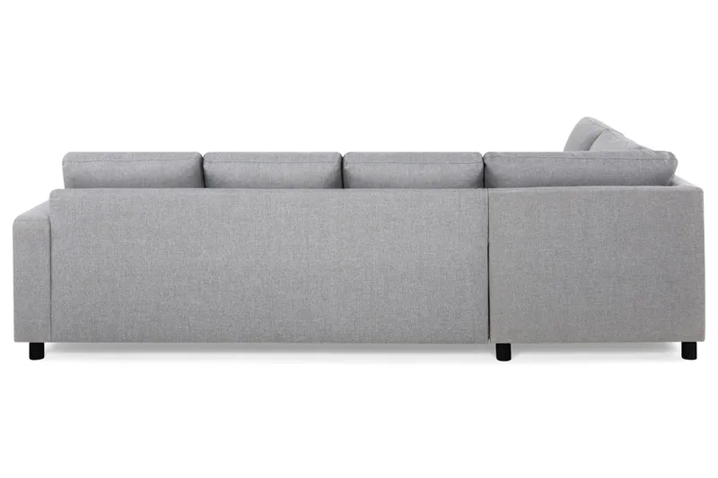 Crazy 4-sits Vänstervänd U-formad Large Soffa med Divan och Schäslong i Tyg - Grå - Möbler - Vardagsrum - Soffor - U-soffor