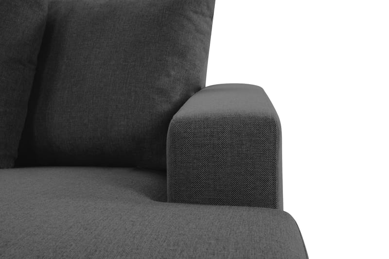 Crazy 4-sits Vänstervänd U-formad Large Soffa med Divan och Schäslong i Tyg inkl Kuvertkuddar - Mörkgrå - Möbler - Vardagsrum - Soffor - U-soffor