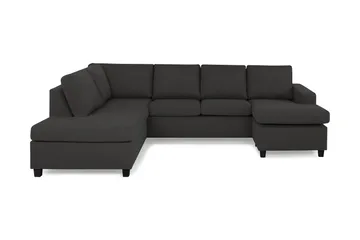Crazy 4-sits Vänstervänd U-formad Large Soffa med Divan och Schäslong i Tyg