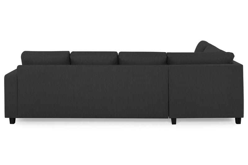Crazy 4-sits Vänstervänd U-formad Large Soffa med Divan och Schäslong i Tyg - Mörkgrå - Möbler - Vardagsrum - Soffor - U-soffor