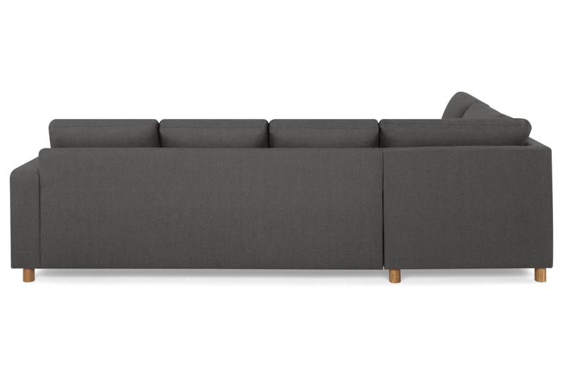 Crazy 4-sits Vänstervänd U-formad Large Soffa med Divan och Schäslong i Tyg - Mörkgrå - Möbler - Vardagsrum - Soffor - U-soffor