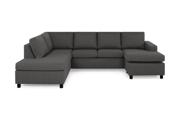 Crazy 4-sits Vänstervänd U-formad Large Soffa med Divan och Schäslong i Tyg