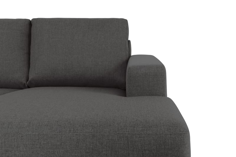 Crazy 4-sits Vänstervänd U-formad Large Soffa med Divan och Schäslong i Tyg - Mörkgrå - Möbler - Vardagsrum - Soffor - U-soffor