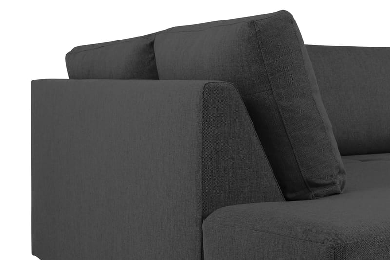 Crazy 4-sits Vänstervänd U-formad Large Soffa med Divan och Schäslong i Tyg - Mörkgrå - Möbler - Vardagsrum - Soffor - U-soffor