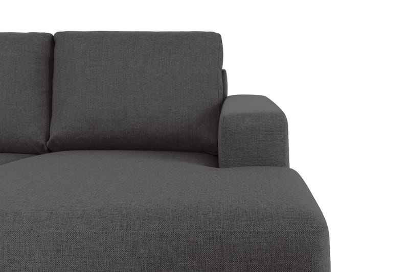 Crazy 4-sits Vänstervänd U-formad Large Soffa med Divan och Schäslong i Tyg - Mörkgrå - Möbler - Vardagsrum - Soffor - U-soffor