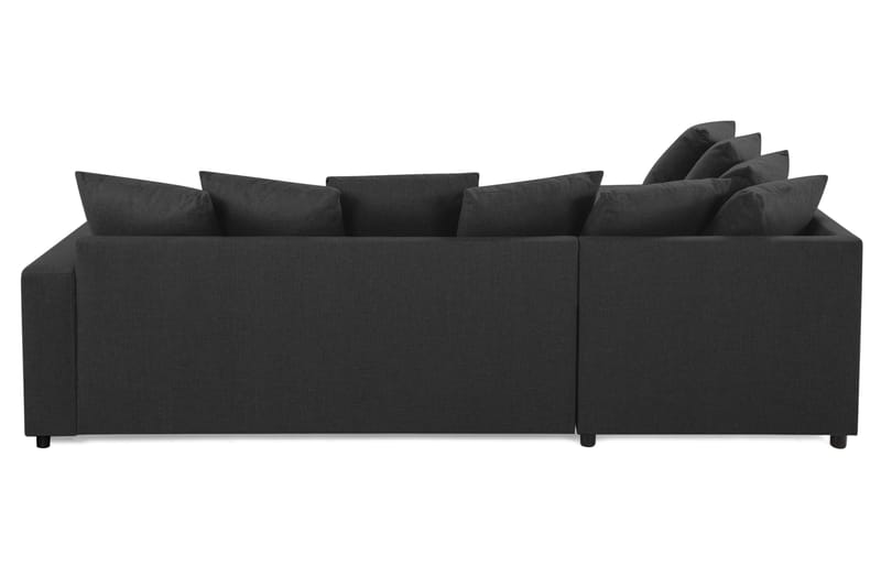 Crazy 4-sits Vänstervänd U-formad Small Soffa med Divan och Schäslong i Tyg inkl Kuvertkuddar - Antracit - Möbler - Vardagsrum - Soffor - U-soffor