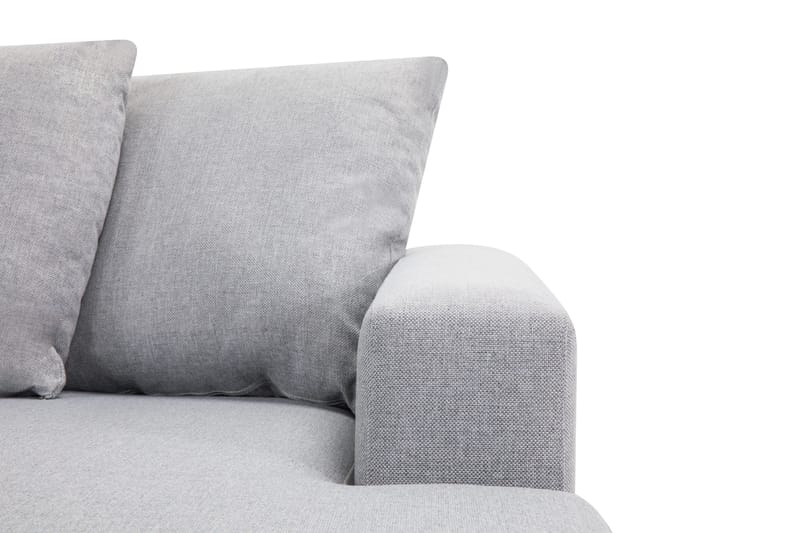 Crazy 4-sits Vänstervänd U-formad Small Soffa med Divan och Schäslong i Tyg inkl Kuvertkuddar - Grå - Möbler - Vardagsrum - Soffor - U-soffor