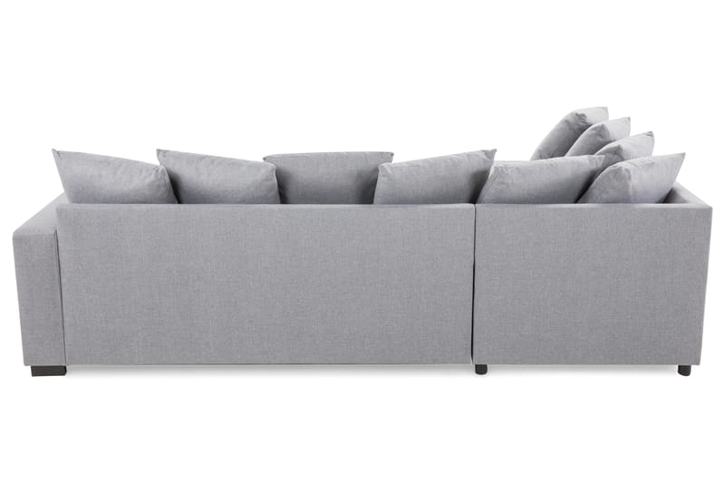 Crazy 4-sits Vänstervänd U-formad Small Soffa med Divan och Schäslong i Tyg inkl Kuvertkuddar - Grå - Möbler - Vardagsrum - Soffor - U-soffor