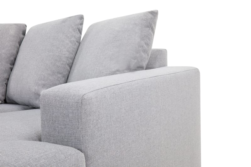 Crazy 4-sits Vänstervänd U-formad Small Soffa med Divan och Schäslong i Tyg inkl Kuvertkuddar - Grå - Möbler - Vardagsrum - Soffor - U-soffor