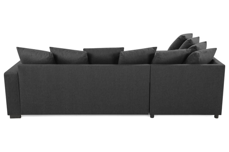 Crazy 4-sits Vänstervänd U-formad Small Soffa med Divan och Schäslong i Tyg inkl Kuvertkuddar - Mörkgrå - Möbler - Vardagsrum - Soffor - U-soffor