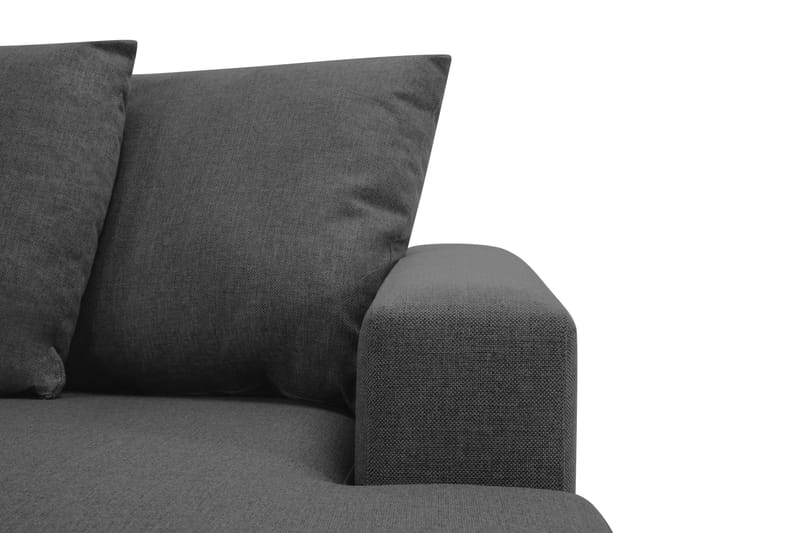 Crazy 4-sits Vänstervänd U-formad Small Soffa med Divan och Schäslong i Tyg inkl Kuvertkuddar - Mörkgrå - Möbler - Vardagsrum - Soffor - U-soffor