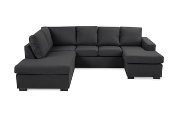 Crazy 4-sits Vänstervänd U-formad Small Soffa med Divan och Schäslong i Tyg