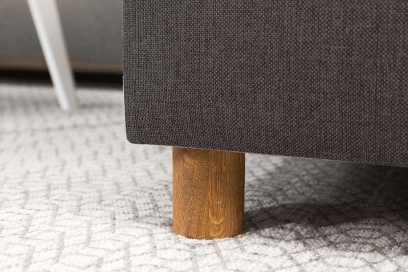 Crazy 4-sits Vänstervänd U-formad Small Soffa med Divan och Schäslong i Tyg - Mörkgrå - Möbler - Vardagsrum - Soffor - U-soffor