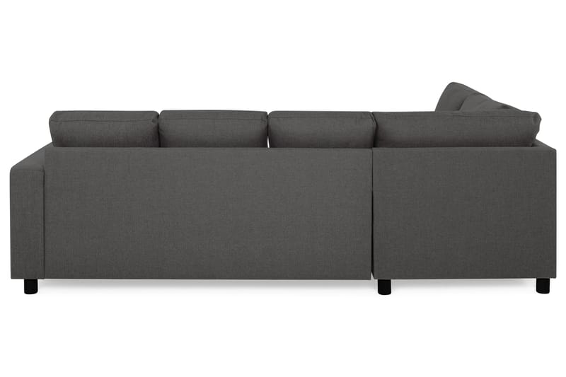 Crazy 4-sits Vänstervänd U-formad Small Soffa med Divan och Schäslong i Tyg - Mörkgrå - Möbler - Vardagsrum - Soffor - U-soffor