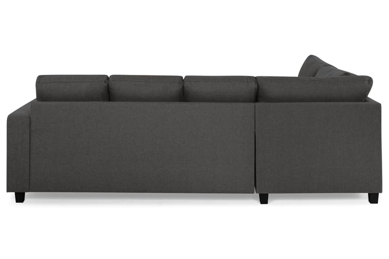 Crazy 4-sits Vänstervänd U-formad Small Soffa med Divan och Schäslong i Tyg - Mörkgrå - Möbler - Vardagsrum - Soffor - U-soffor