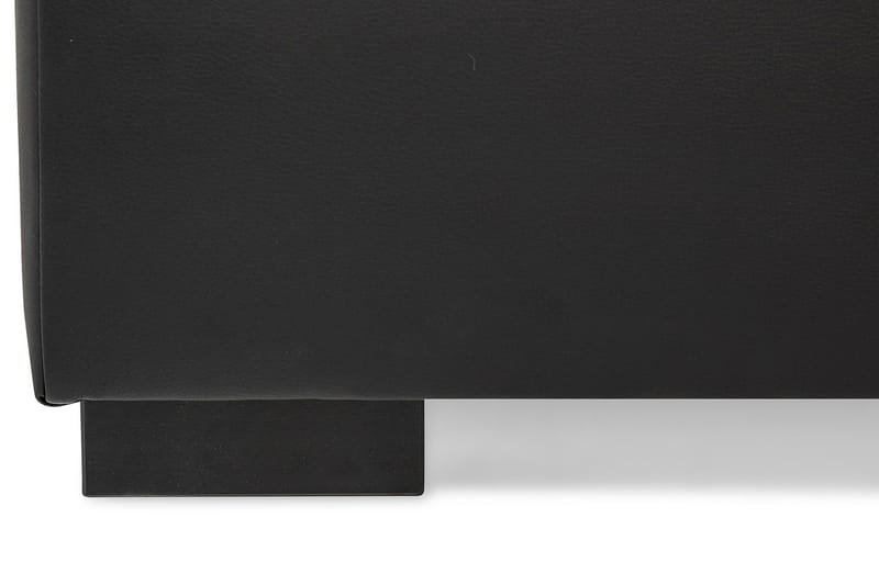 Crazy 5-sits Högervänd U-formad X-Large Soffa med Divan och Schäslong i Konstläder - Svart - Möbler - Vardagsrum - Soffor - Skinnsoffor